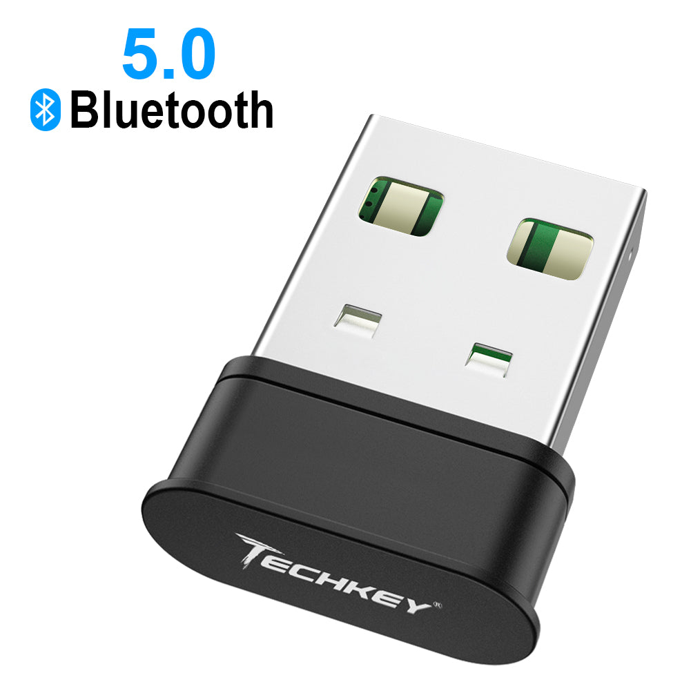 Uplifted flaskehals daytime Bluetooth Adapter for PC，Techkey USB Mini Bluetooth 5.0 EDR Dongle for –  mytechkey