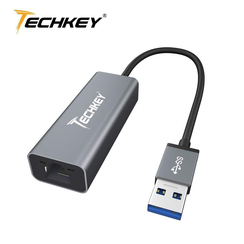 aflivning Åh gud Bering strædet Ethernet Adapter USB 3.0 to Nekwork, Techkey USB to RJ45 Gigabit LAN/W –  mytechkey